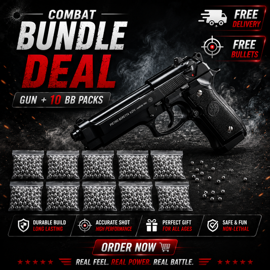 Black Beretta M92 Combo Deal – Gun + BBs PackS.